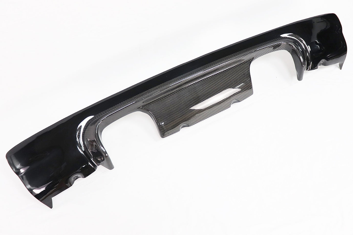 BMW E46 M3 CSL style half carbon Fiber diffuser