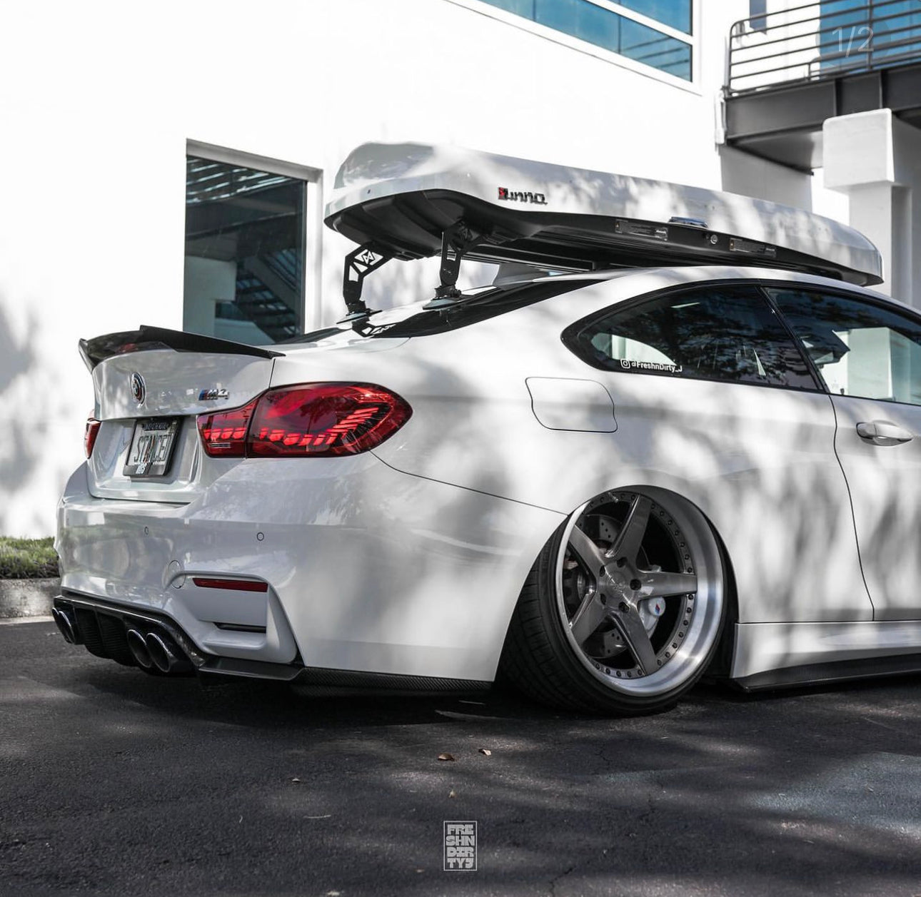 BMW F80 M3 F82 M4 V Style Carbon Fiber Diffuser