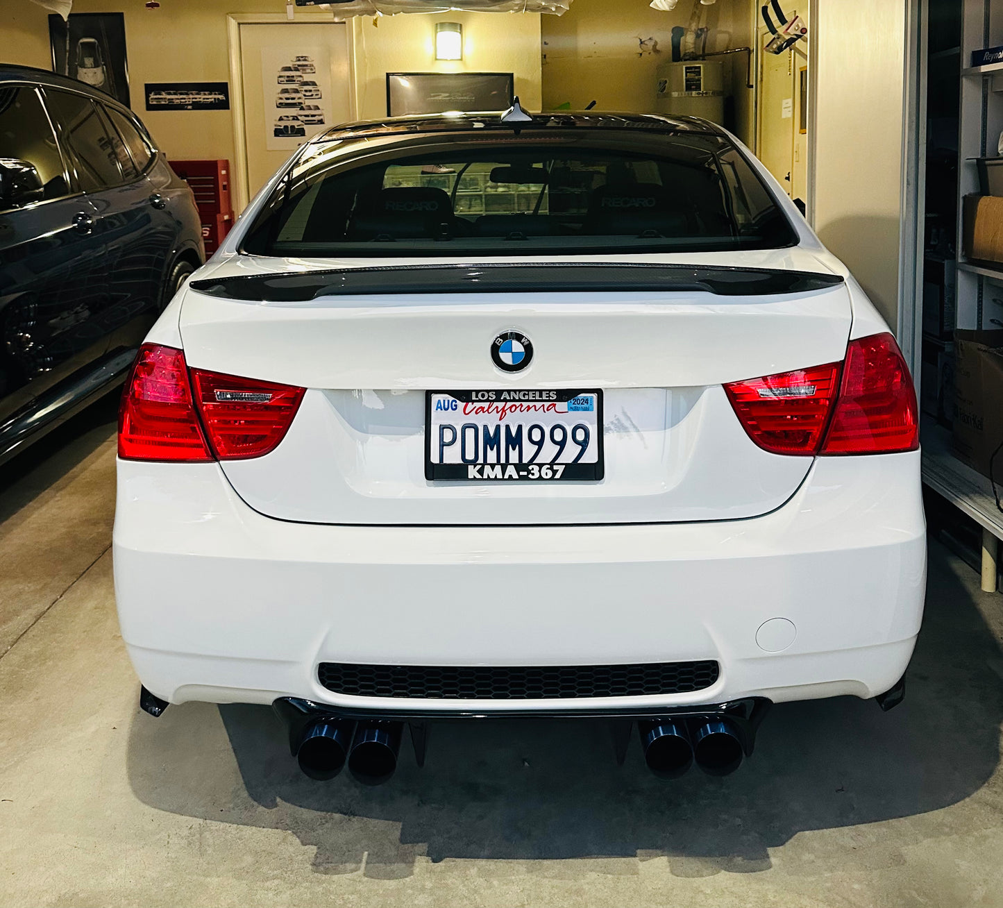 BMW E90 Carbon Fiber High Kick Spoiler