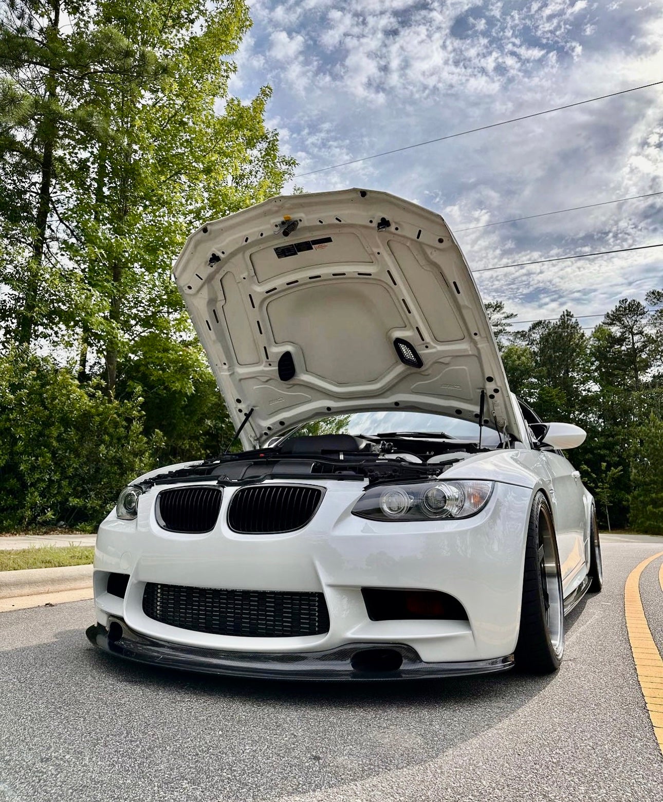 BMW E9X M3 GT4 V2 Carbon Fiber Front Lip