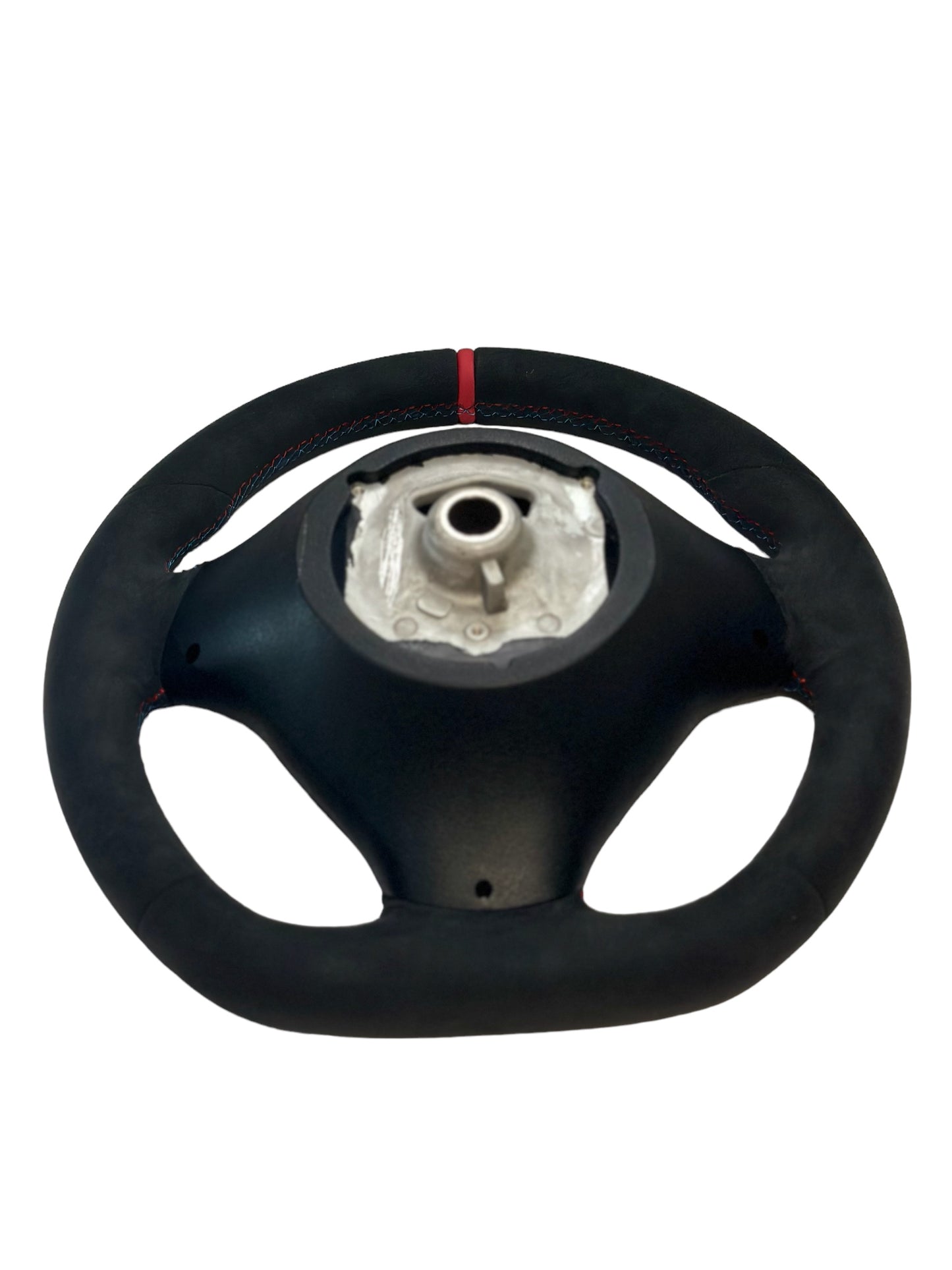 E9X M3 Flat Bottom Steering Wheel Red Stripe