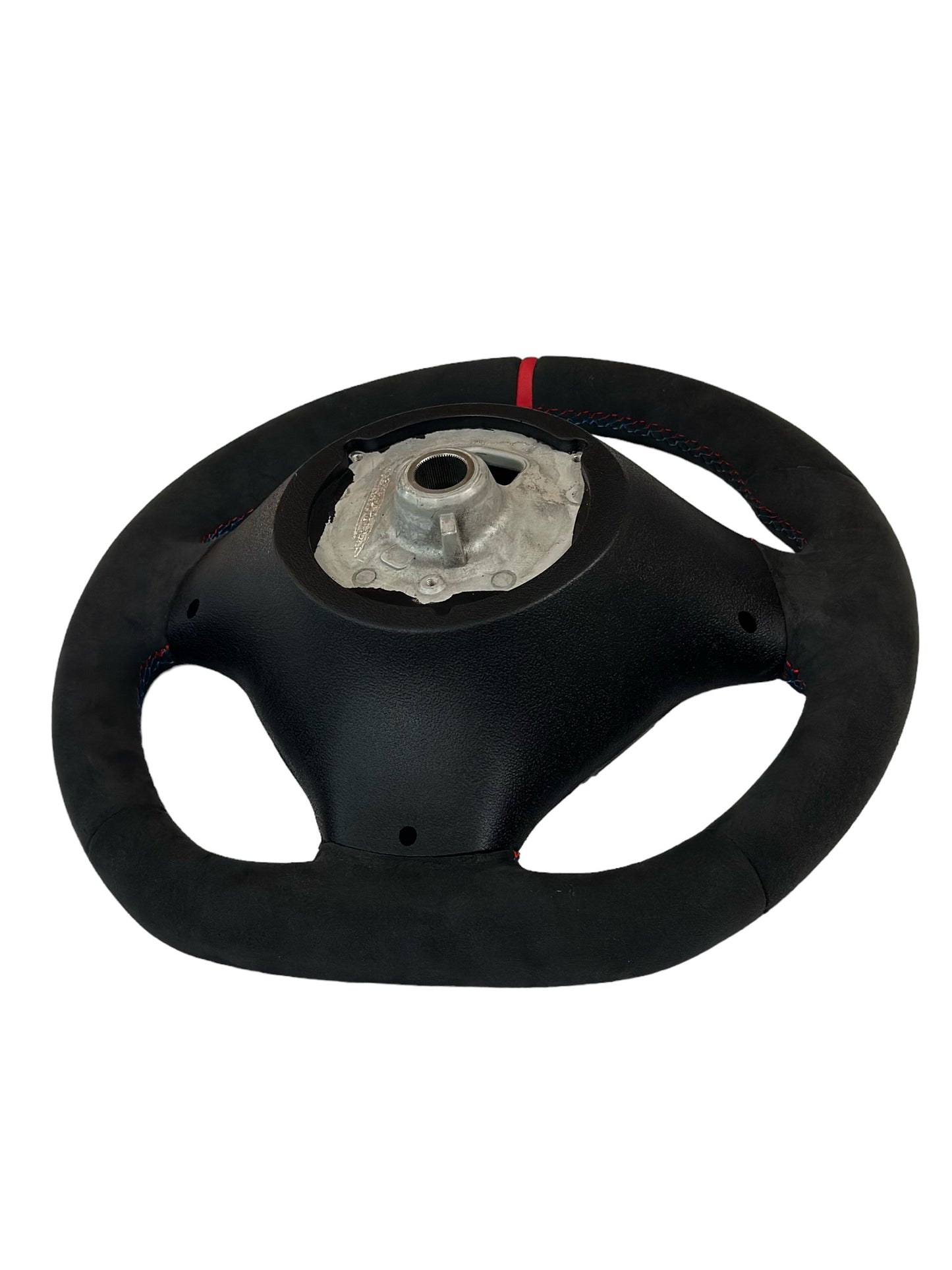 E9X M3 Flat Bottom Steering Wheel Red Stripe