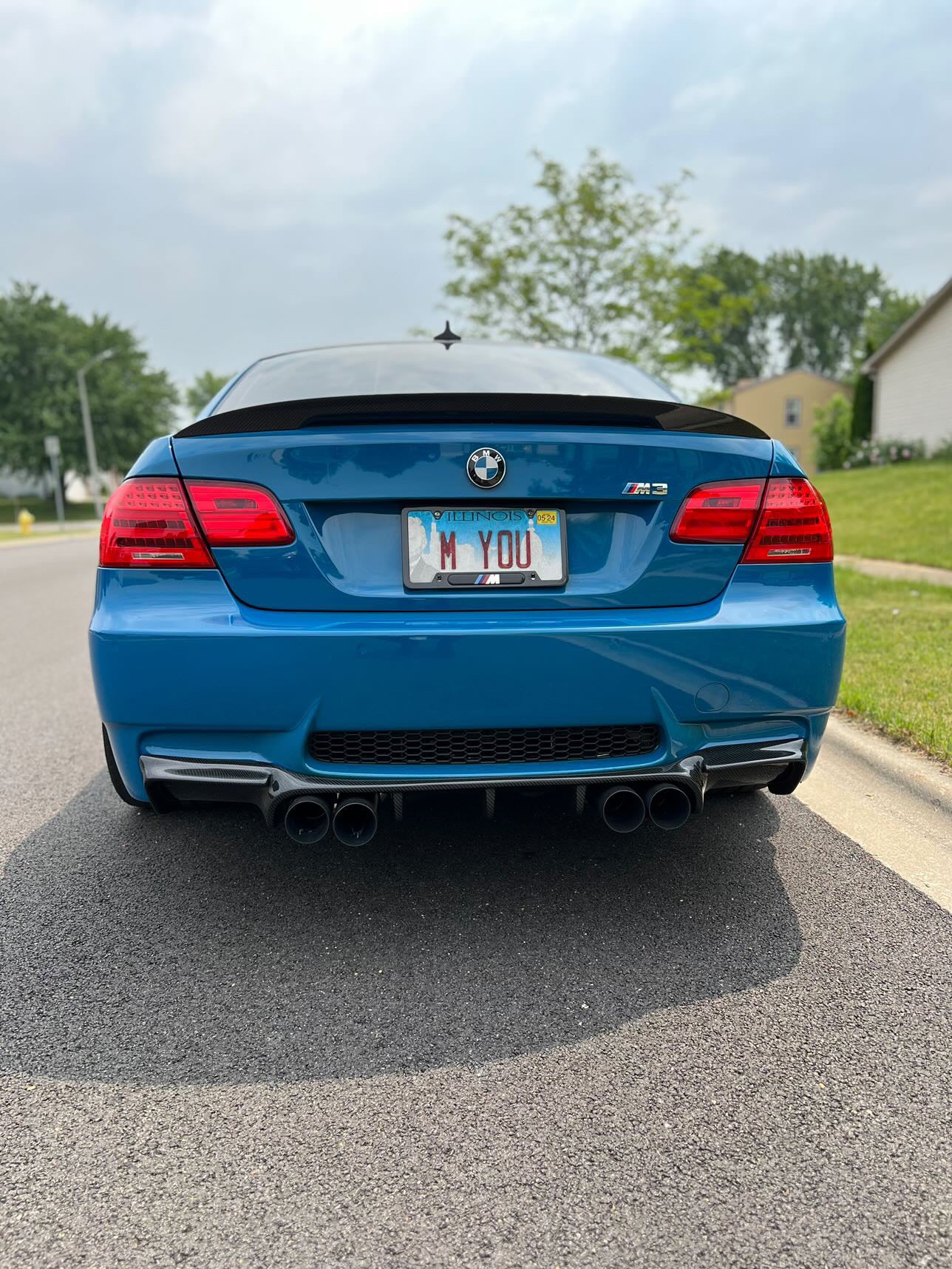 BMW E92 E93 M3 Carbon Fiber Diffuser GS Style