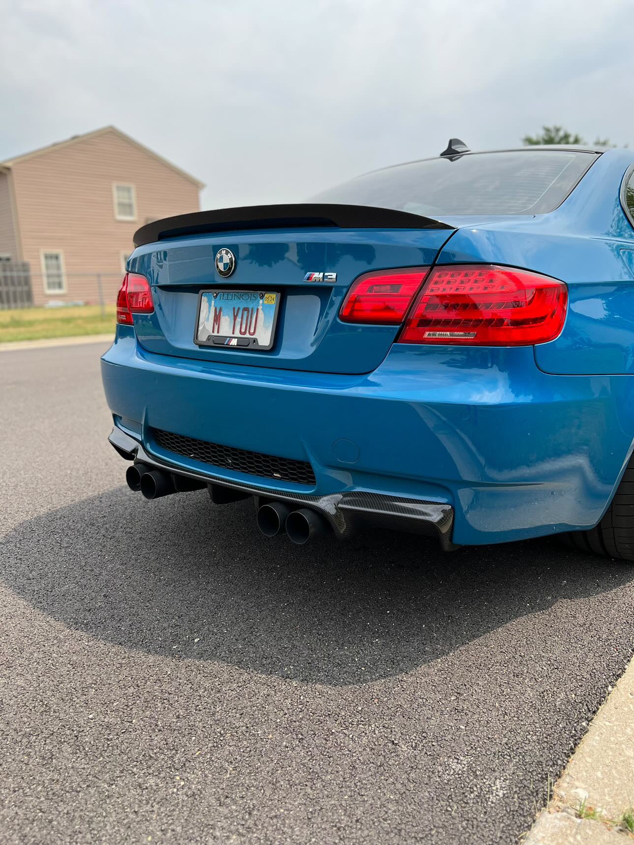 BMW E92 E93 M3 Carbon Fiber Diffuser GS Style