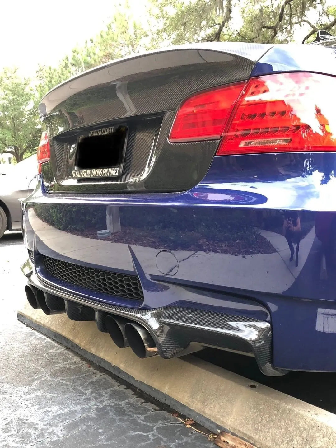 BMW E92 E93 M3 Carbon Fiber Diffuser GS Style