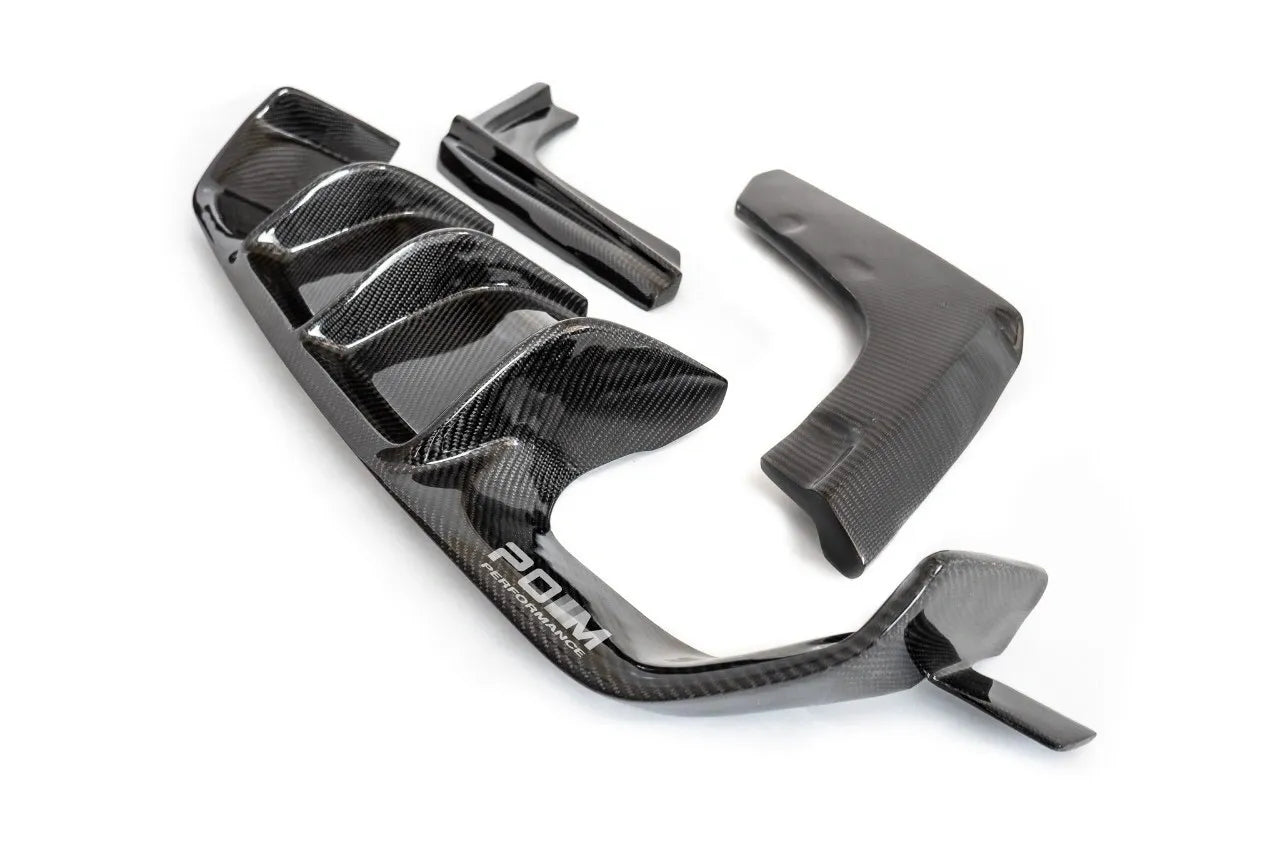 BMW F80 M3 F82 M4 V Style Carbon Fiber Diffuser