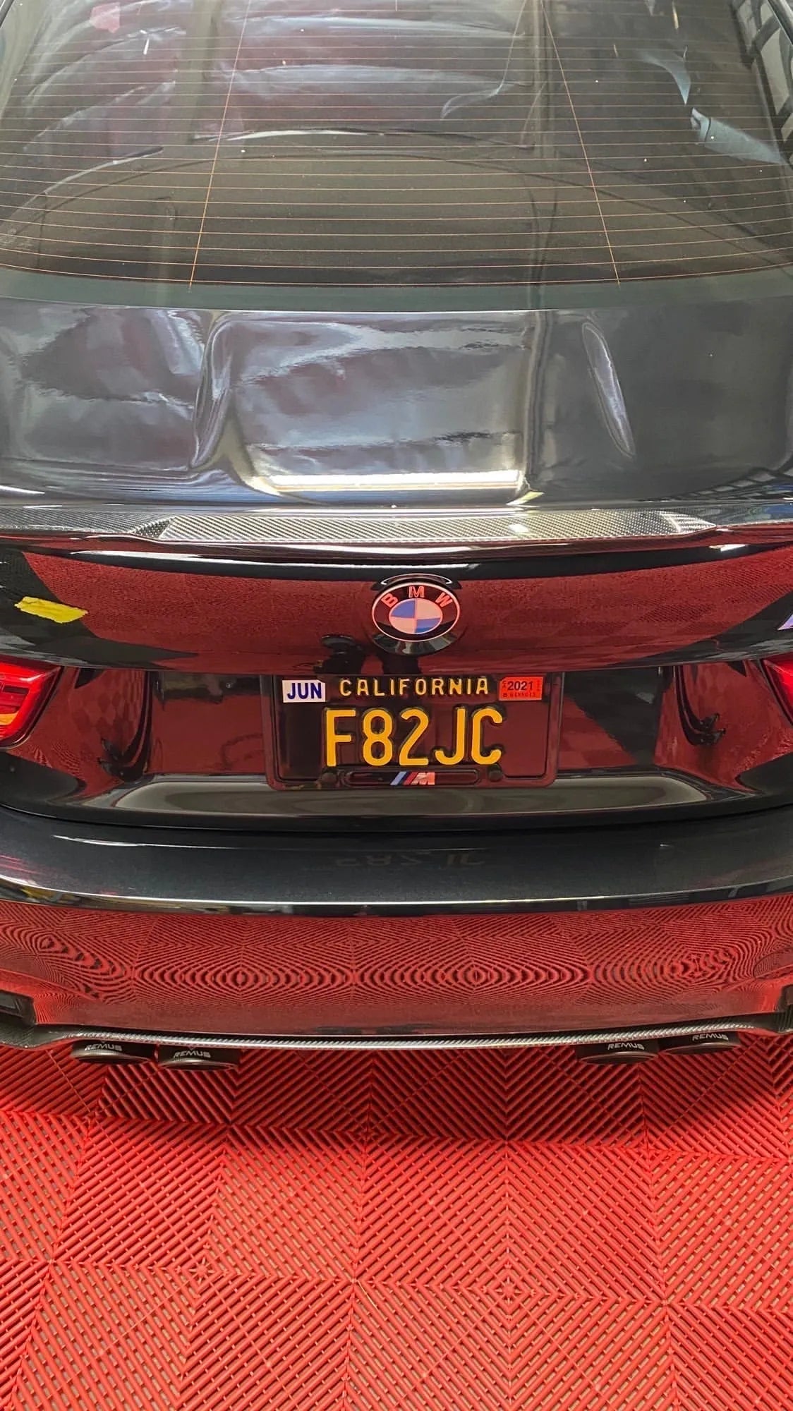 BMW F82 M4 V Style Carbon Fiber Trunk Lid