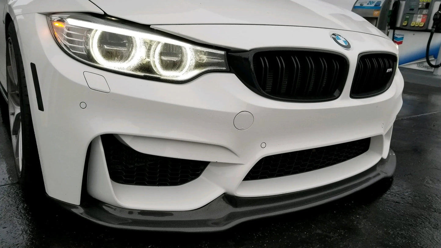 BMW F80 M3 F82 M4 V Style Carbon Fiber Lip
