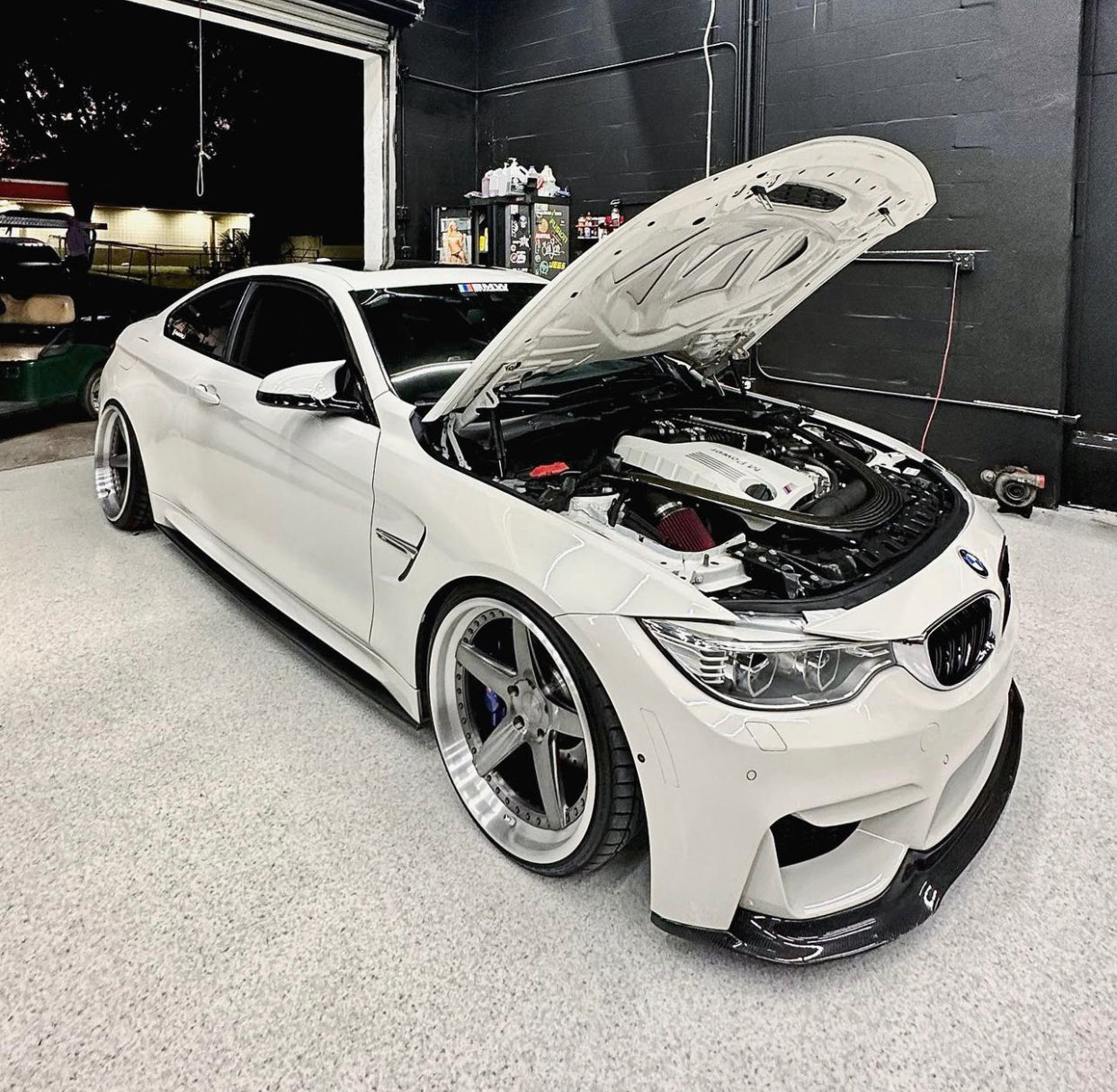 BMW F80 M3 F82 M4 V Style Carbon Fiber Lip