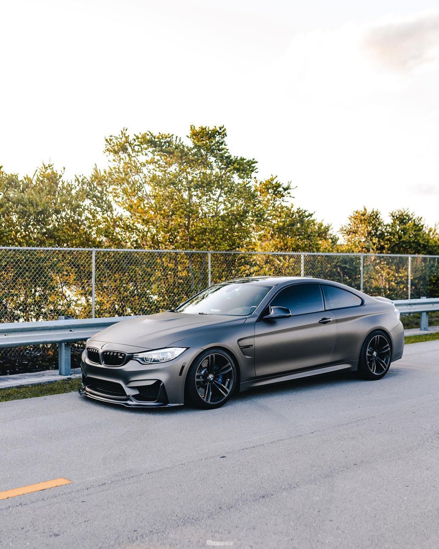 BMW F80 M3 F82 M4 V Style Carbon Fiber Lip