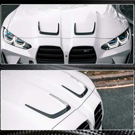 BMW G80 M3 G82 M4 Dry Carbon Fiber Hood Bonnet Cover Air Vent