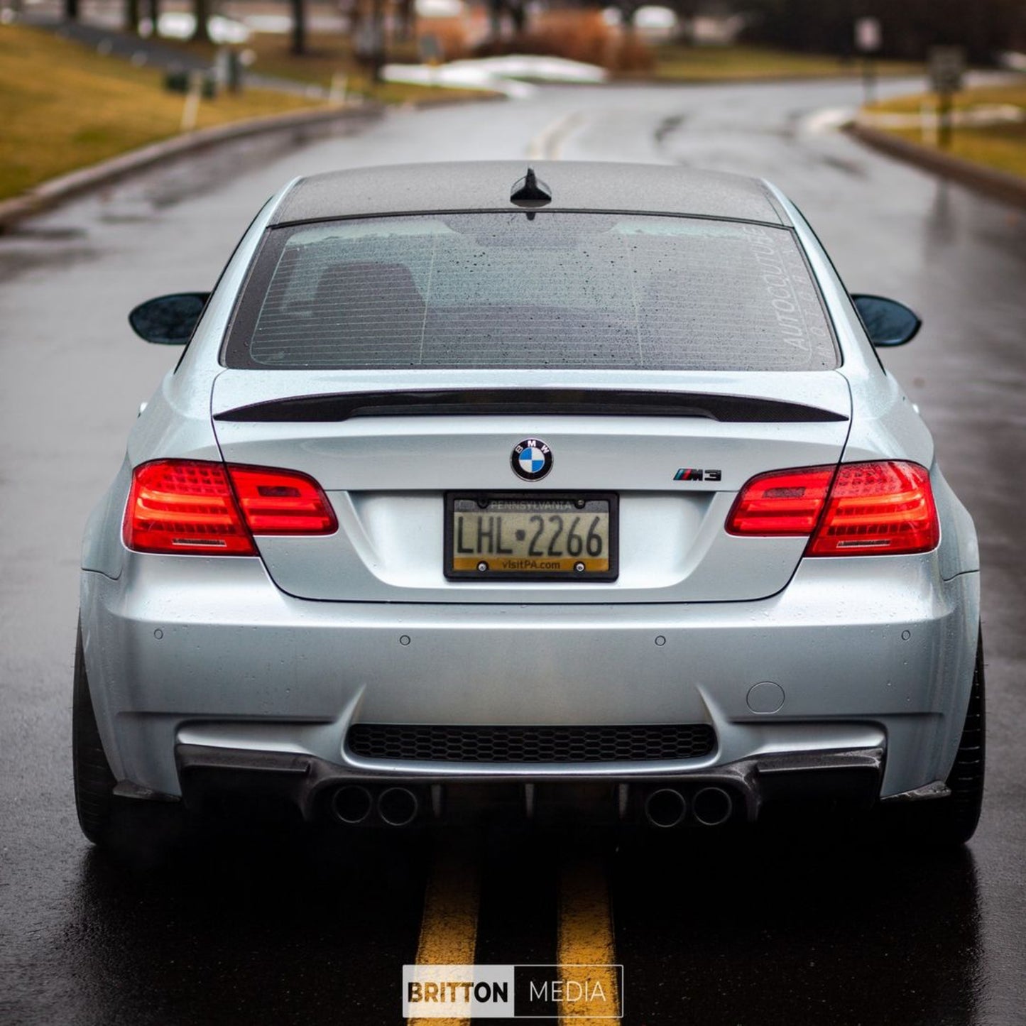 BMW E92 Carbon Fiber High Kick Spoiler