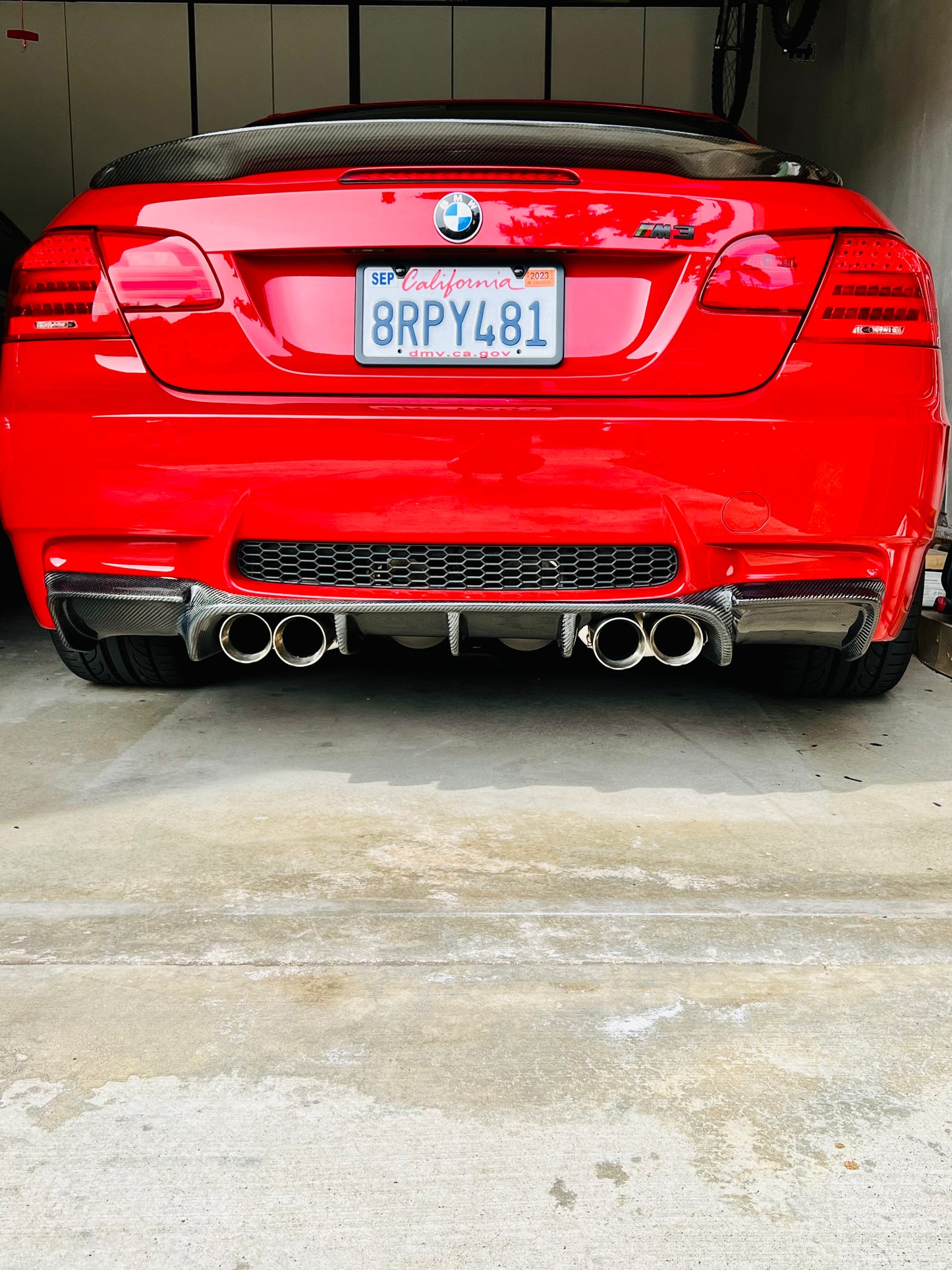 BMW E92 E93 M3 Carbon Fiber Diffuser GS Style