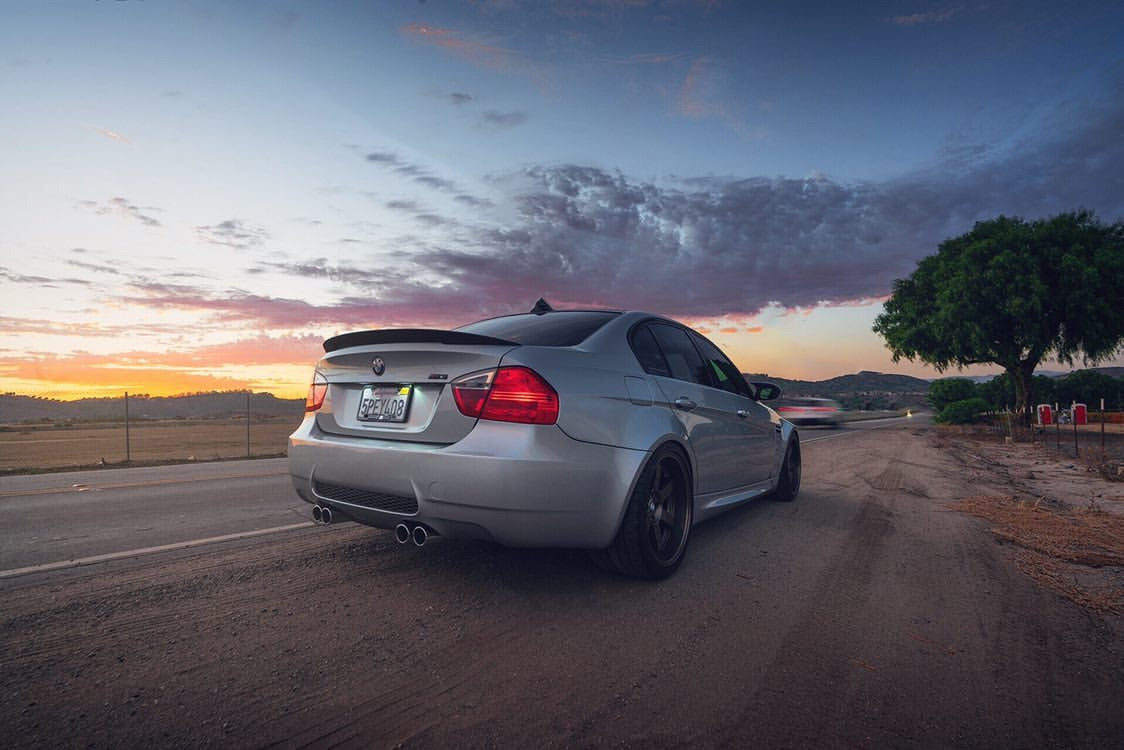 BMW E90 Carbon Fiber High Kick Spoiler