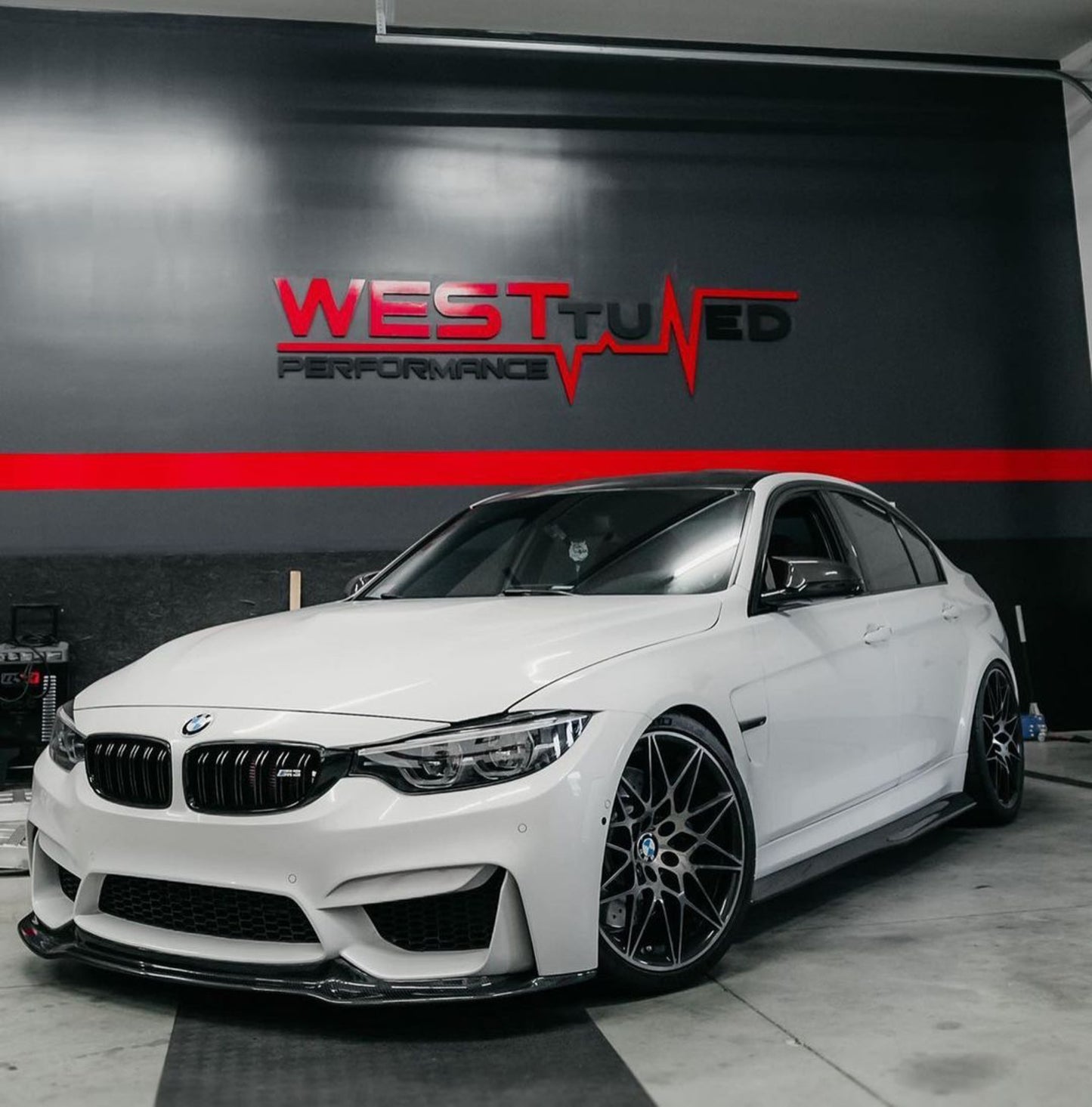 BMW F80 M3 F82 M4 V Style Carbon Fiber Lip