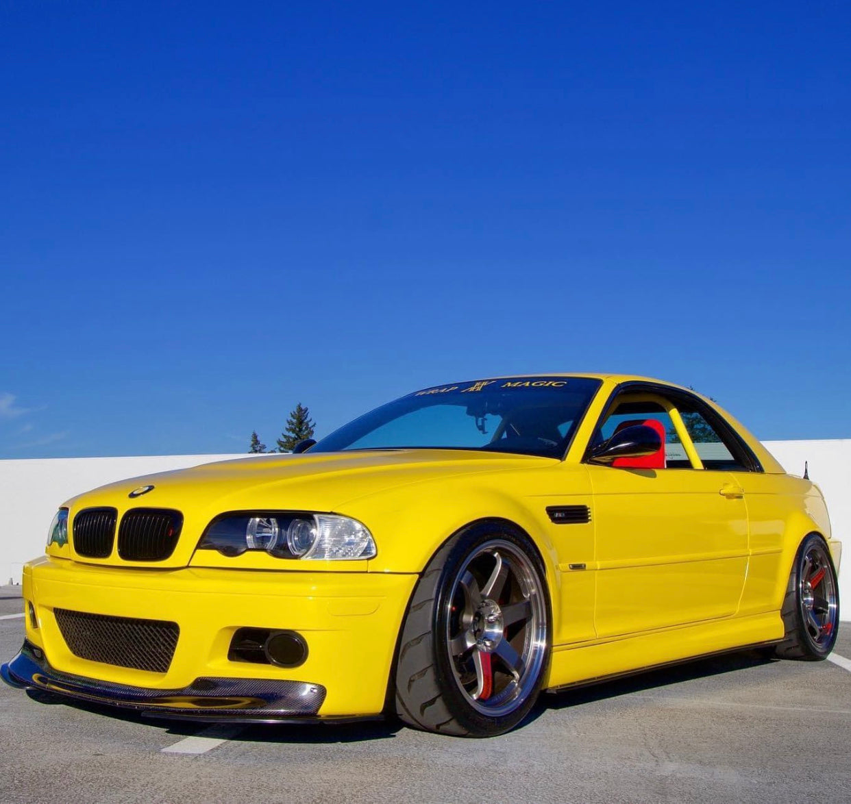 BMW E46 M3 CSL Style Carbon Fiber Lip