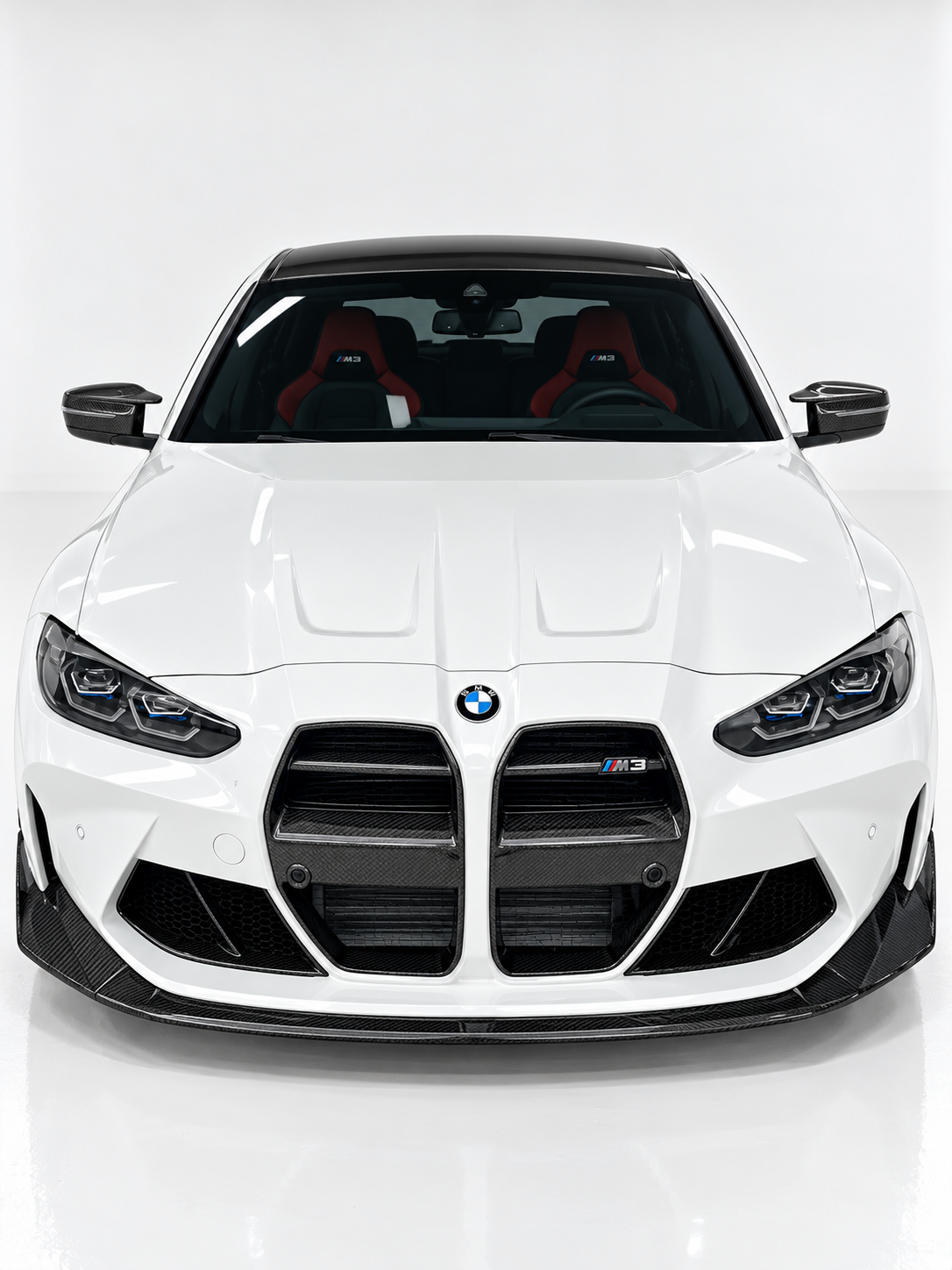 BMW G80 M3 G82 G83 M4 Dry Carbon Fiber V-Style Front Kidney Grille
