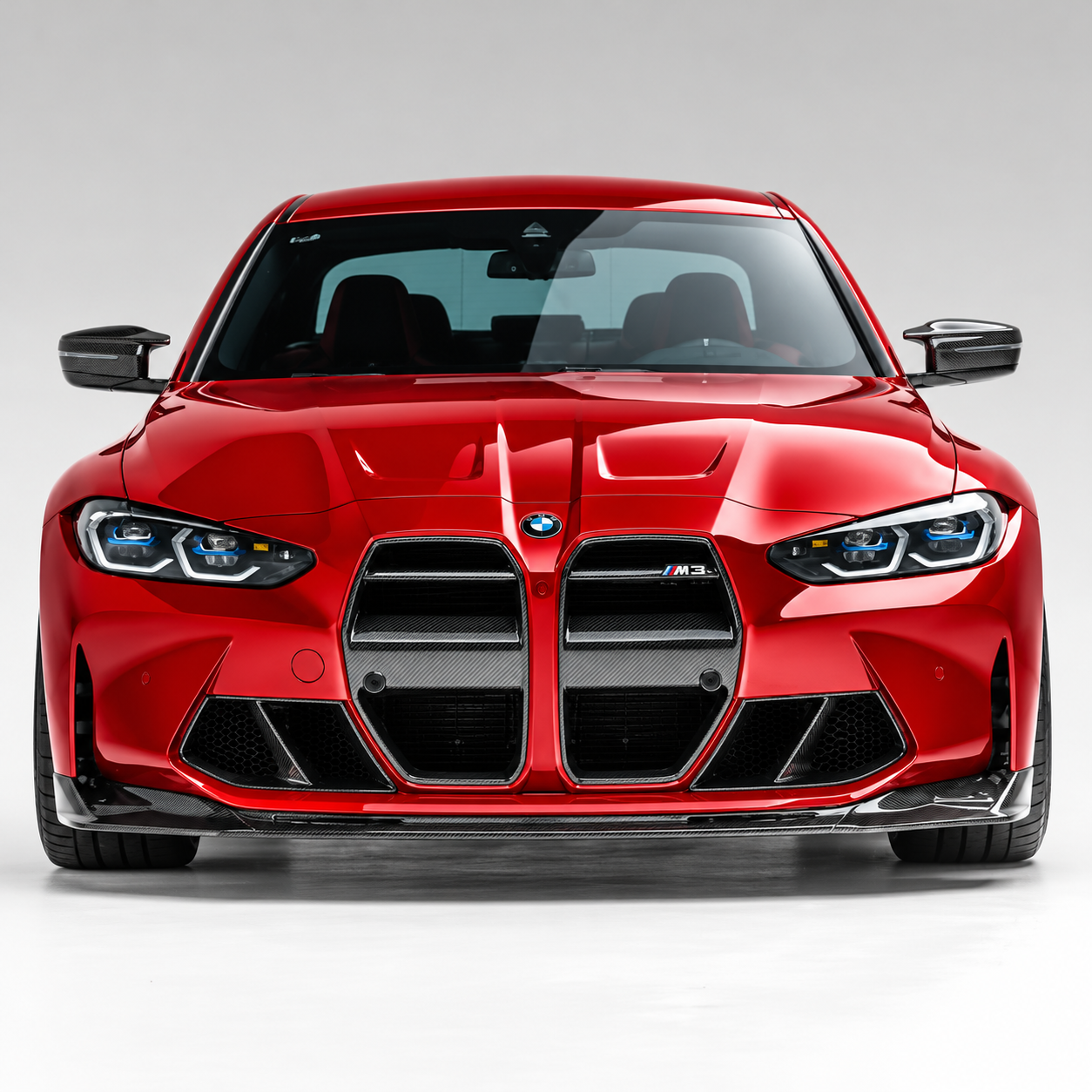 BMW G80 M3 G82 G83 M4 Dry Carbon Fiber V-Style Front Kidney Grille