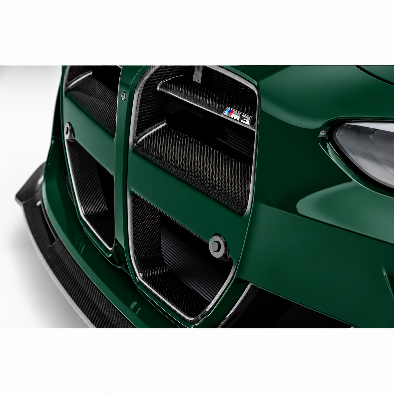 BMW G80 M3 G82 G83 M4 Dry Carbon Fiber V-Style Front Kidney Grille