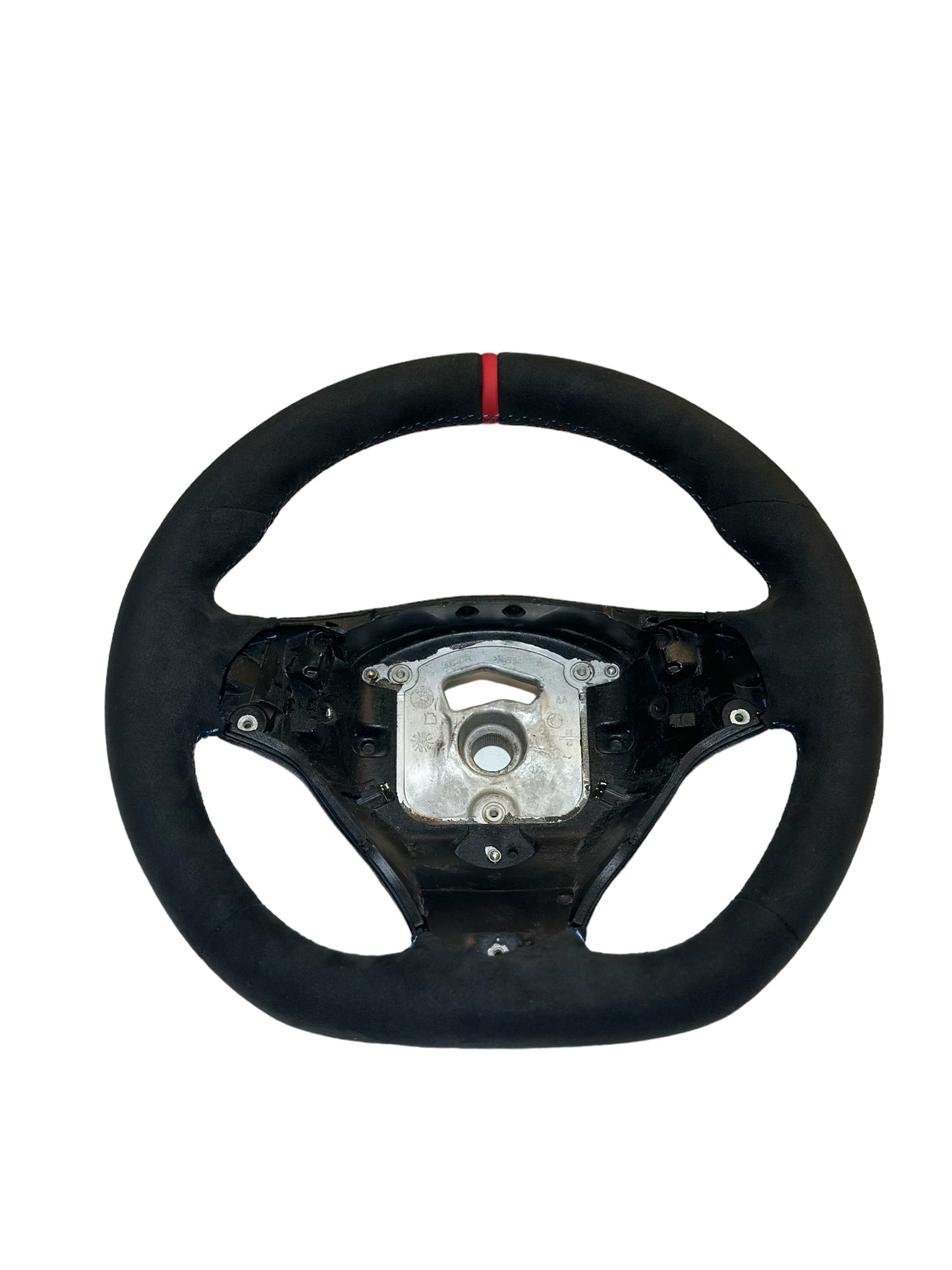 E9X M3 Flat Bottom Steering Wheel Red Stripe
