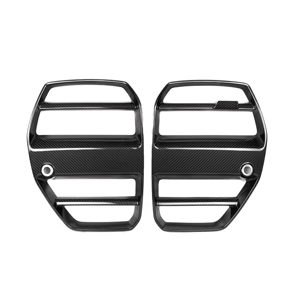 BMW G80 M3 G82 G83 M4 Dry Carbon Fiber V-Style Front Kidney Grille