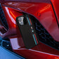 IPHONE 14 PRO MAX - PU LEATHER BLACK M COLLECTION MESH CASE AND PRINTED TRICOLOR LINES AND METAL LOGOS - BMW
